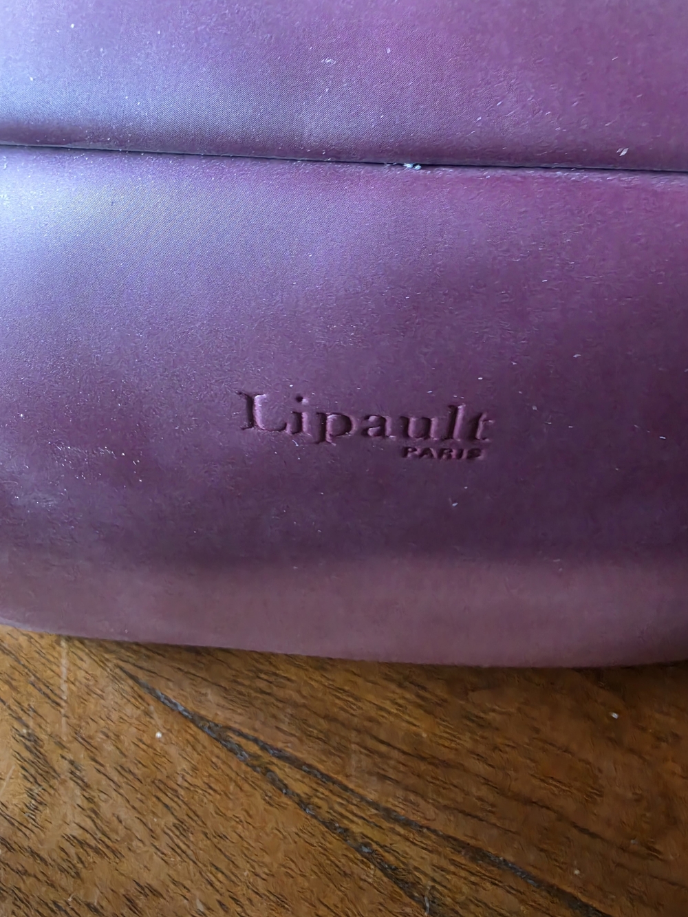 Lipault Paris Burgundy Travel Toiletry Makeup Bag Dopp Kit